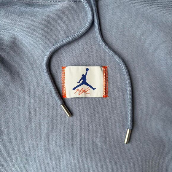 Jordan Men's Blue and Grey Hoodie - Picture 3 of 7
